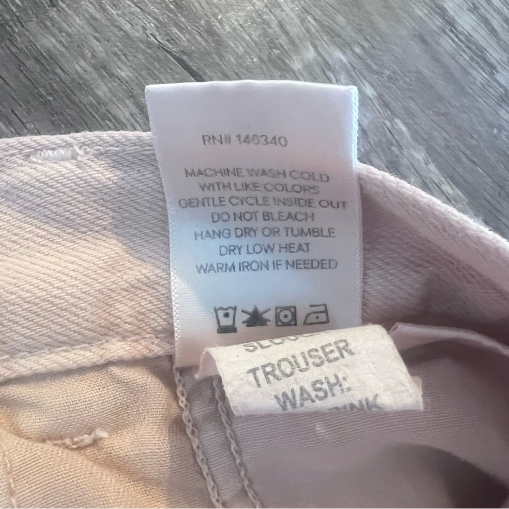 AMO Slouchβ Trouser Pale Pink Size 25 - Picture 12 of 12